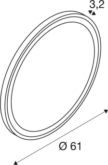SLV Spiegel TRUKKO IP44 D60cm    1007201 