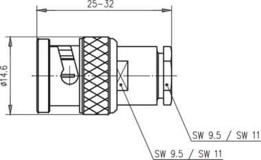 TG BNC-Kabelstecker Löt 75   J01002A0001 