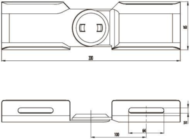 Unex Vertikales Gelenkstück     66833-48 