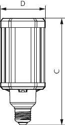 PHIL TForce LED HPL 28W/830 (125W) 