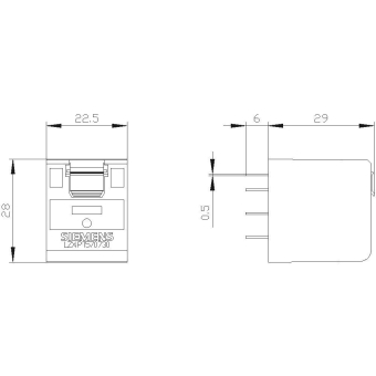 Siemens LZX:PT570730 Steckrelais 4W 