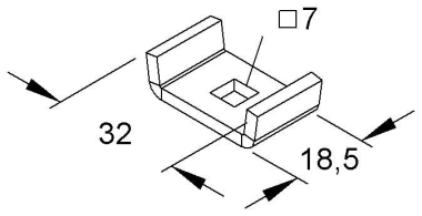 Niedax Gitterrinnen Gegenlasche GTL 30 V 