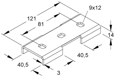 Niedax Kreuz-Verbinder             KV 40 
