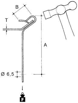 Niedax E-KLIPS Flanschkralle 45°  RM-055 