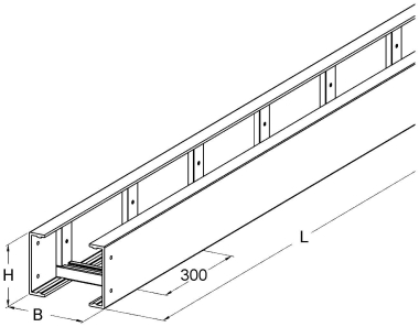 Niedax GFK-Kabelleiter,       UL 150.150 