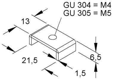 NIED Gleitmuttern GU304           GU 304 