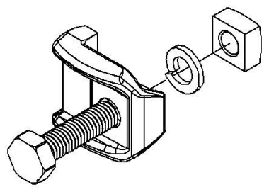 Niedax TTKGZ42F Klemmstück    TTKGZ 42 F 