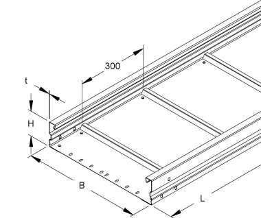 NIED Weitspannkabelrinnen  WRU 105.300 F 