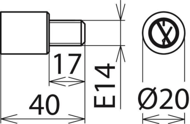 DEHN Isolierstopfen Gröse E 14,   785639 