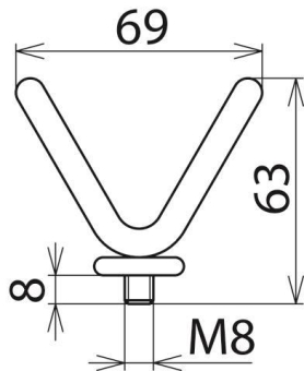 DEHN Tastelektrode für       EL M8 G PHE 