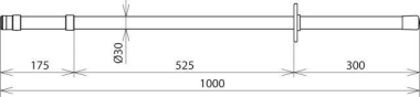 DEHN Isolierstange 36kV    IS 36 SK 1000 