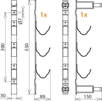 DEHN Haltevorrichtung Typ A+B für 700014 