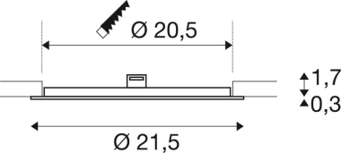 SLV SENSER 24 DL, Indoor LED     1004696 