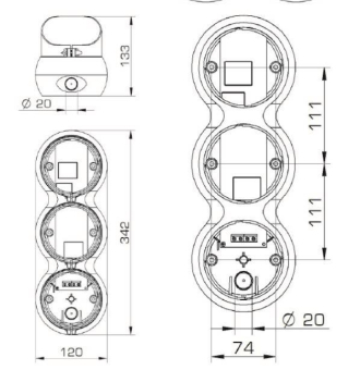 GROTHE Ampelmodul 3LE           AMP 8908 