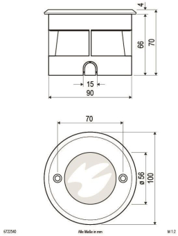 EVN LED Bodeneinbauleuchte IP67 6722540 