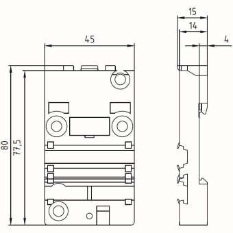 Siemens 3RK19012DA00 AS-I Montageplatte 