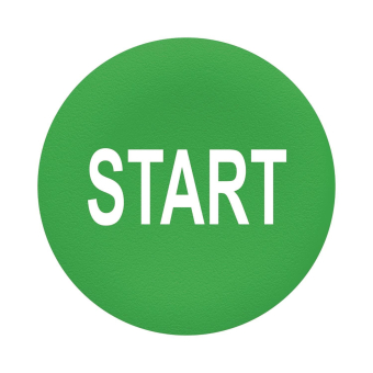 Schneider Tastenschild rund flach ZBA333 