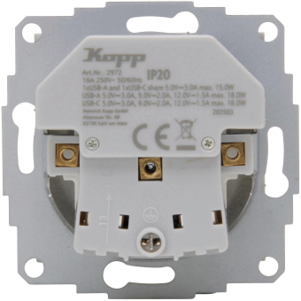 Kopp HK07 Schuko Steckdose USB 297229005 