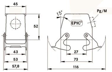 Lapp Tüllen-      EPIC H-B 10 TSB M25 ZW 