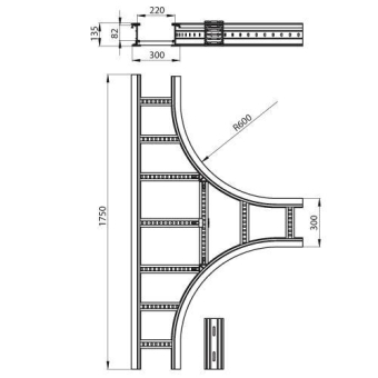 Unex T-Stück lichtgrau          67339-04 