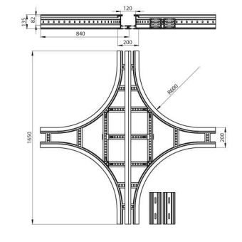 Unex Kreuzung 135x200mm R600    67229-04 