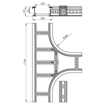 Unex T-Stück lichtgrau          67338-04 