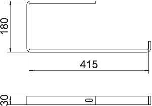 OBO AHB 400 FT Abhängebügel Flachstahl 