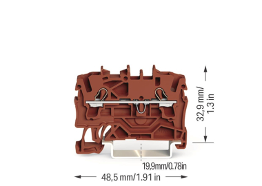 WAGO 2002-1203 2-Leiter-Durchgangsklemme 
