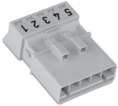 WAGO 890-255 Stecker,5-polig,grau 
