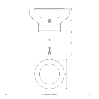 EVN V4A-Einblauleuchte starr rund P68102 
