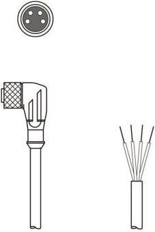 Leuze Anschlussleitung KD U-M8-4W-V1-100 