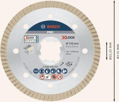 Bosch 2608615131         X-LOCK DIA-TS 1 