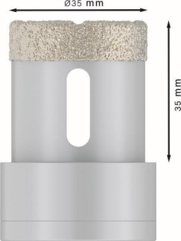 Bosch Diamanttrockenbohrer X-LOCK 