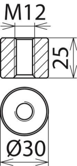 DEHN Anschlussstück Form B 336020 336020 
