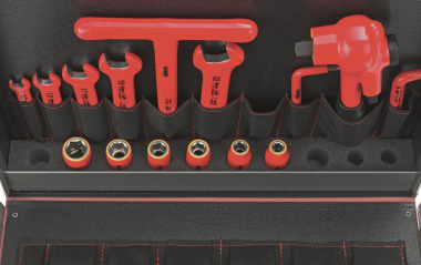 Cimco Werkzeugkoffer Signalrot    170078 