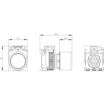 SIEM Drucktaster,     3SU1250-0EB50-0AA0 