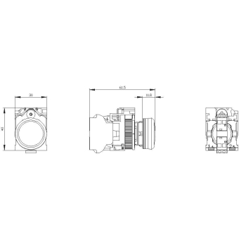 Siemens 3SU11026AA203AA0 Leuchtmelder 