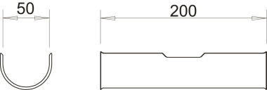 OBO 2058 LW 50 Langwanne f.Bügelschelle 