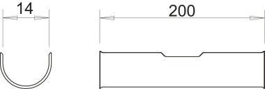 OBO 2058 LW 14 Langwanne f.Bügelschelle 
