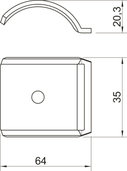 OBO 2058FW M 58 DD Gegenwanne 52-58mm St 