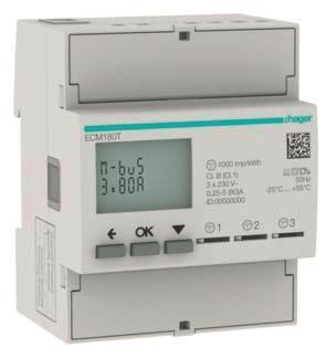 Hager Energiezähler 1phasig      ECM180T 
