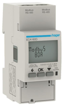 Hager Energiezähler 1phasig      ECA180D 