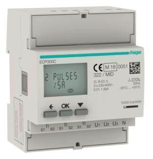 Hager Energiezähler 3phasig      ECP300C 