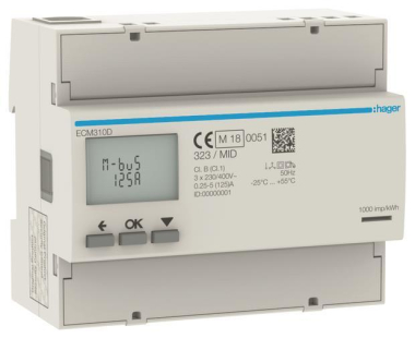 Hager Energiezähler 3phasig      ECM310D 