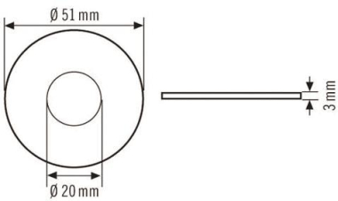 ESY Adapter Spot-Adapter 51/20 opal-matt 