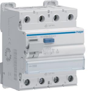 Hager Fi-Schalter 4polig 10kA    CPA680D 