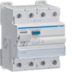 Hager Fi-Schalter 4polig 10kA    CDA625D 