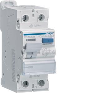 Hager Fi-Schalter 2polig 10kA    CDA540D 