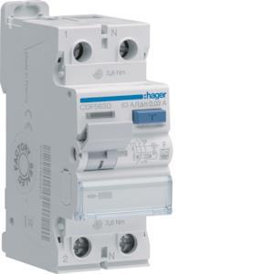 Hager Fi-Schalter 2polig 10kA    CDF563D 