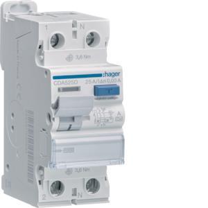 Hager Fi-Schalter 2polig 10kA    CDA525D 